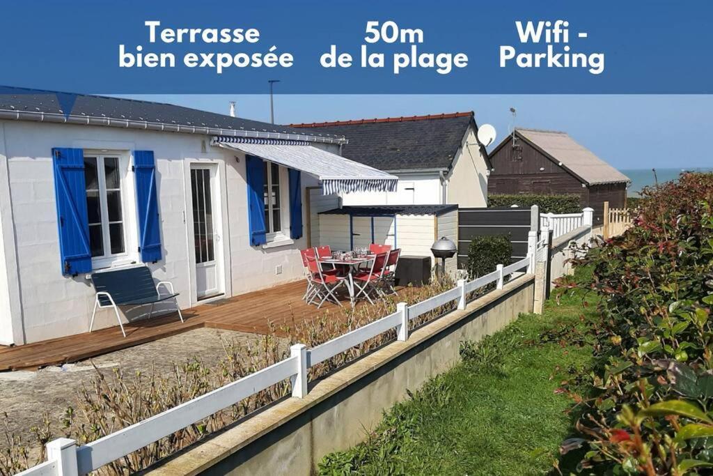 Les Heures Tranquilles - Vue Mer - 50M De La Plage Saint-Come-de-Fresne Luaran gambar
