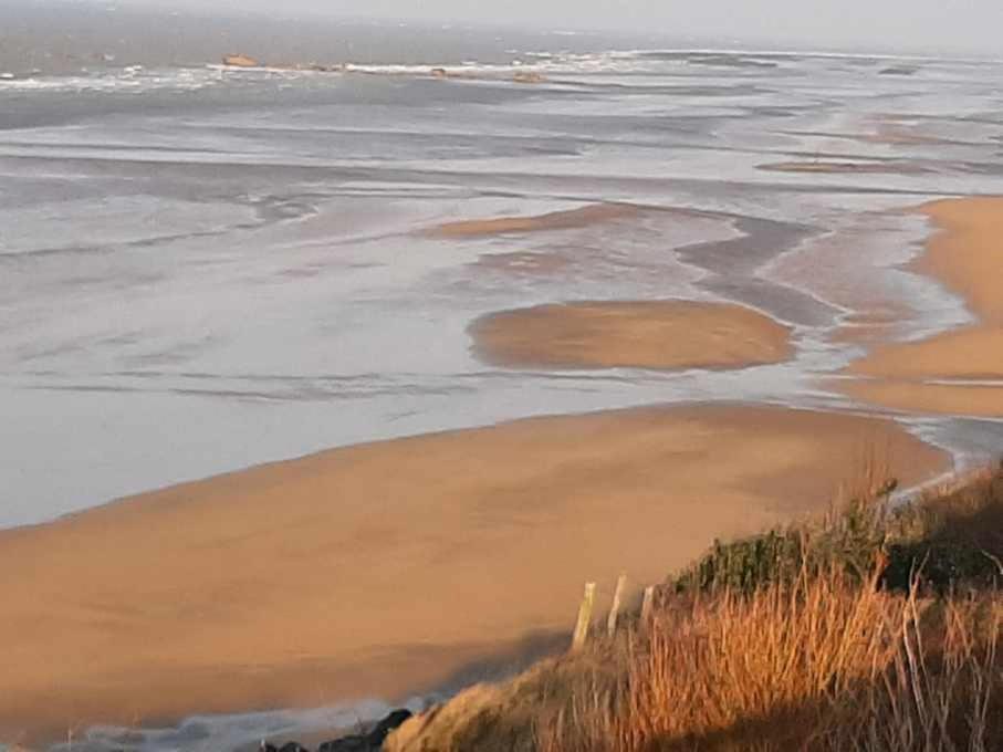 Les Heures Tranquilles - Vue Mer - 50M De La Plage Saint-Come-de-Fresne Luaran gambar